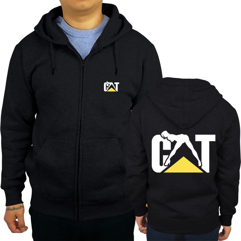 caterpillar zipper hoodie