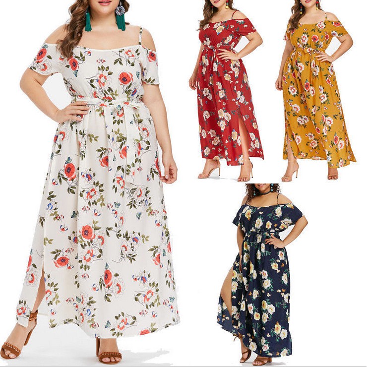 shopee floral maxi dress