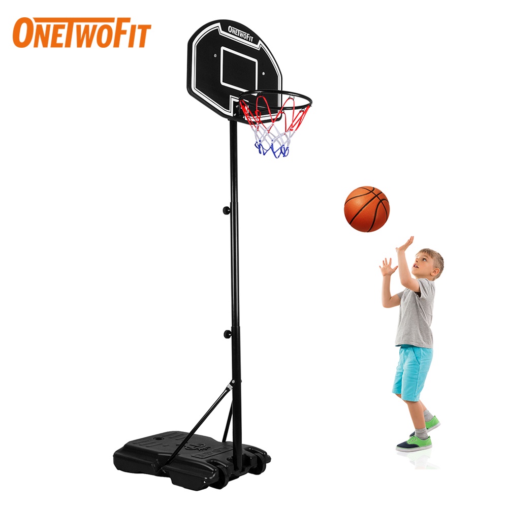 OneTwoFit Basketball Hoop Height-adjustable Portable Removable Outdoor ...