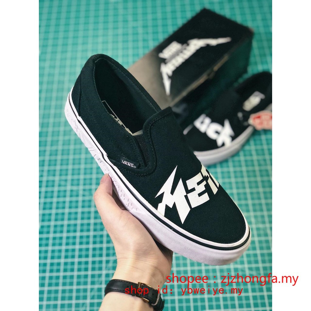 vans metallica slip on
