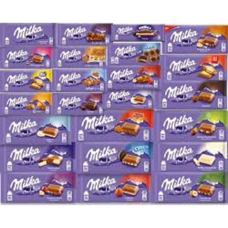 Sale Milka Chocolate Bar Grams Assorted Flavor Shopee Philippines