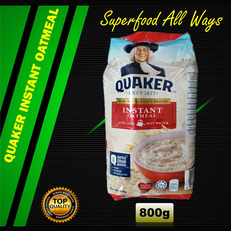 Quaker Instant Oatmeal (800g) | Shopee Philippines