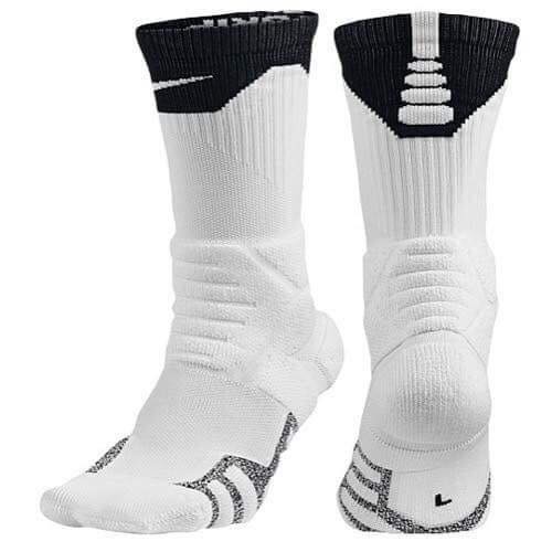 white nike hyper elite socks