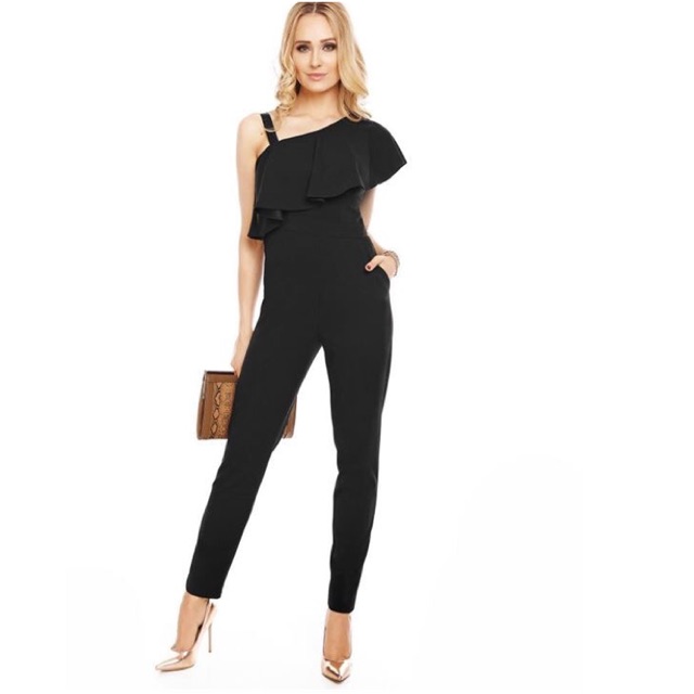 single shoulder jumpsuit