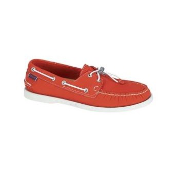 sebago docksides orange