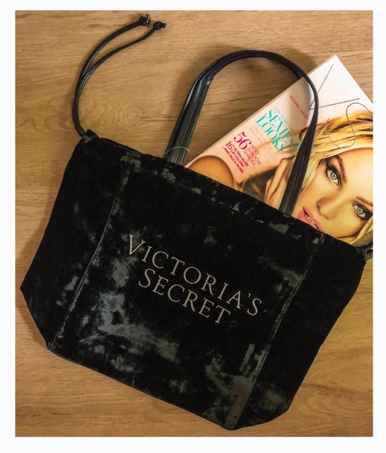 victoria secret luxe velvet tote