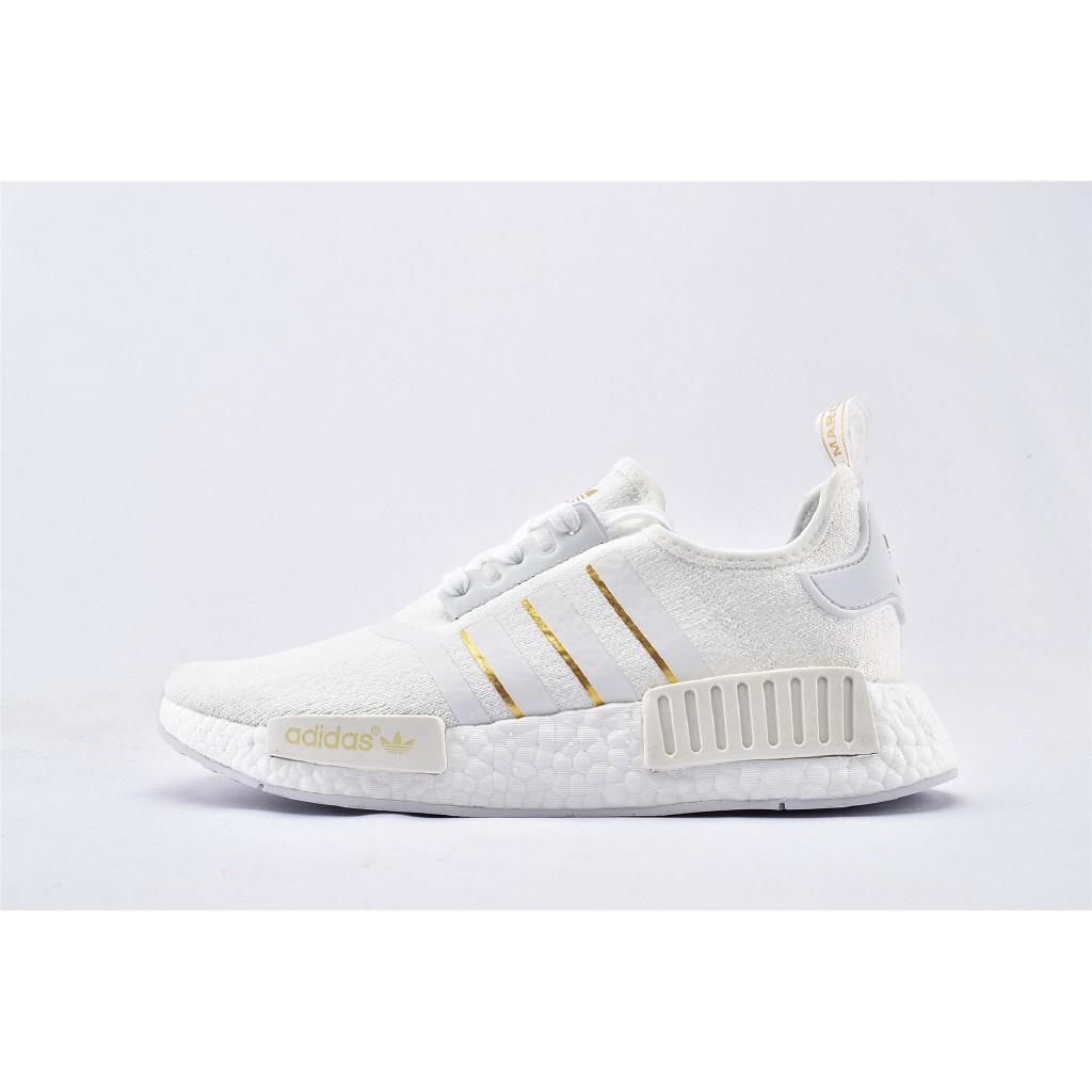 COD Original Shoes Men and Women Sports Shoes Adidas NMD Boost White Glod  Running Shoes Jo | Shopee Philippines