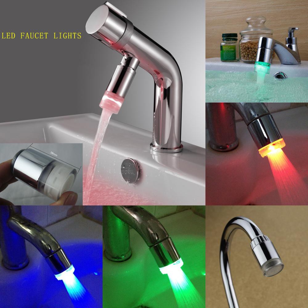 Watertap Lamp Led Faucet Light Colorful Pressure Sensor Shopee