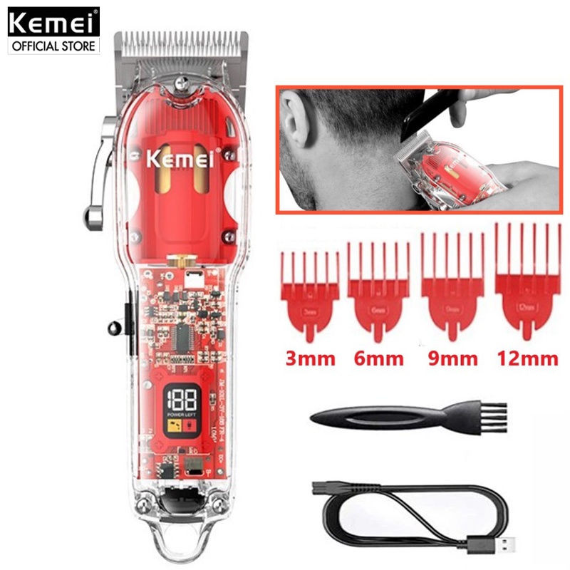 Kemei KM1761 Cordless Professional Hair Clipper for Men Lithium Beard