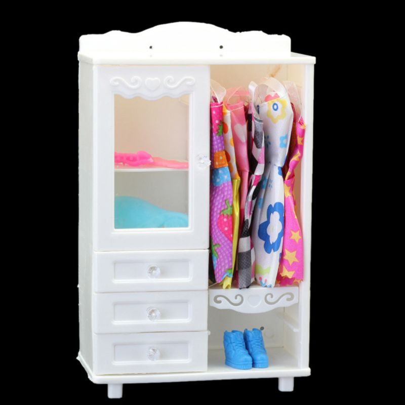 2017 New Fashion Drawer clothes Storage cabinet  Furniture For barbie doll 