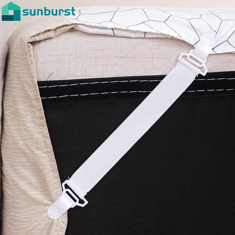 4Pcs/Set Nylon Elastic Band Bed Sheet Fix Buckle / Fasteners Clip