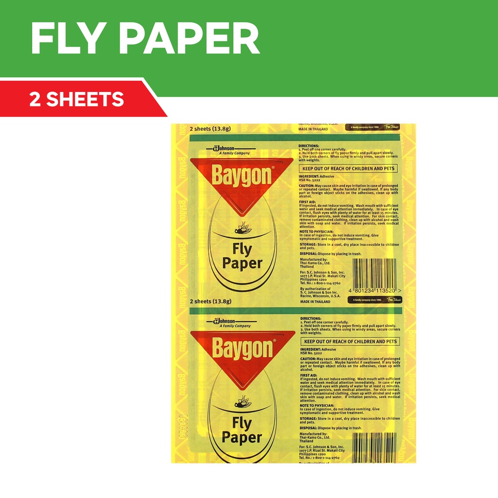 Baygon Fly Paper 2's Shopee Philippines