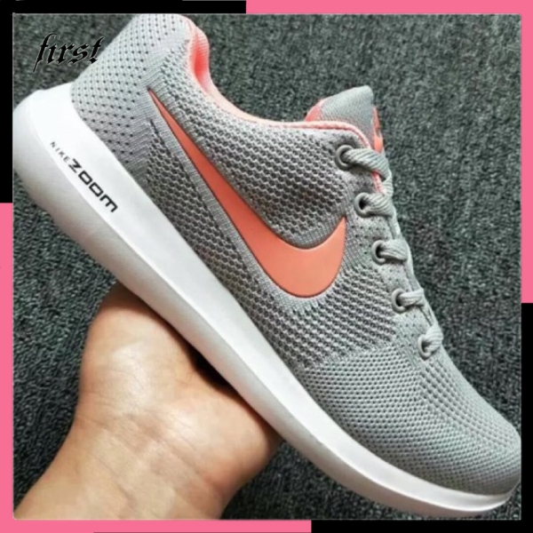 nike zoom gray and pink