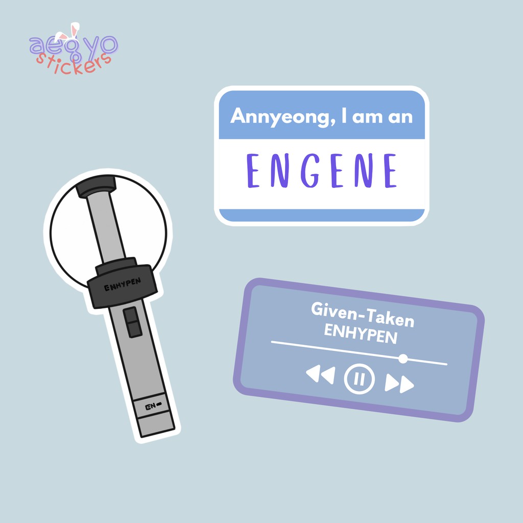 enhypen kpop fandom sticker set new waterproof and scratchproof stickers shopee philippines