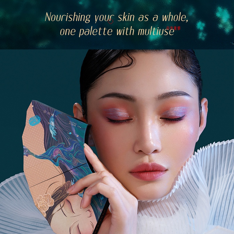 NEWFlorasis Peony Exquisitely Carved Flower Pattern Makeup Palette