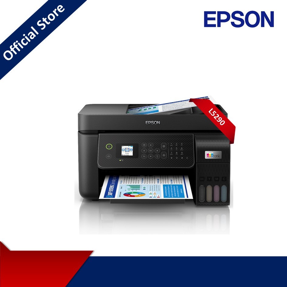 Epson L5190 L5290 Ecotank A4 WiFi AllInOne Ink Tank Printer with Adf