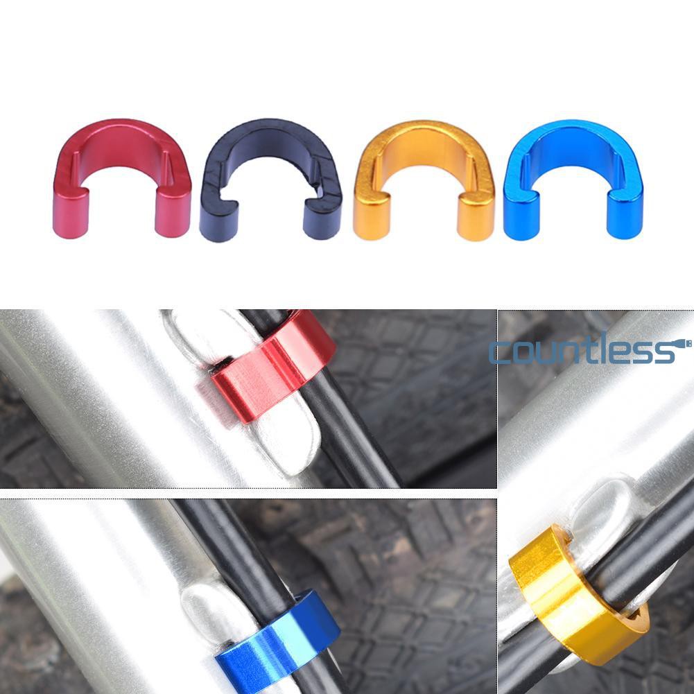 10pcs Bike Bicycle C-Clips Buckle Hose Brake Gear Cable Housing Guide