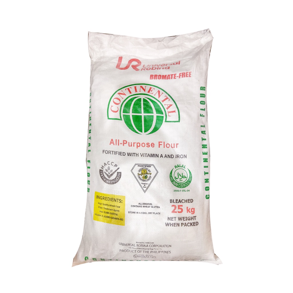 URC Continental All Purpose Flour 25kg | Bromate Free (Nationwide ...