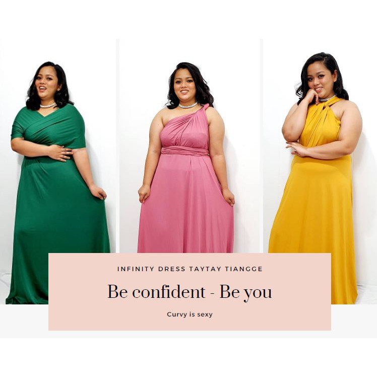 REGULAR COLORS Infinity Dress Plus Size ...