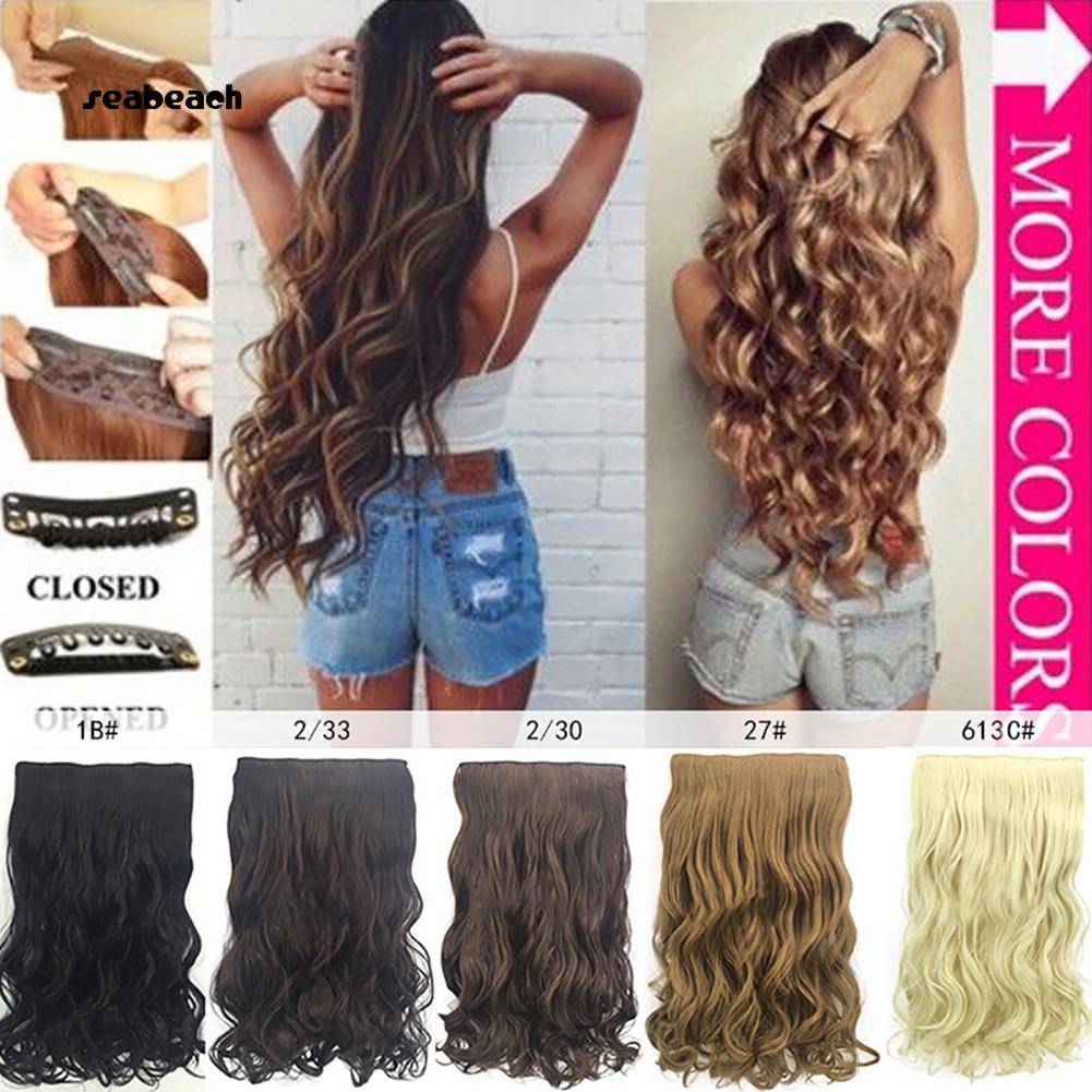 Sea 50cm Fashion Curly Wavy Clip In Hair Extension Cosplay Women