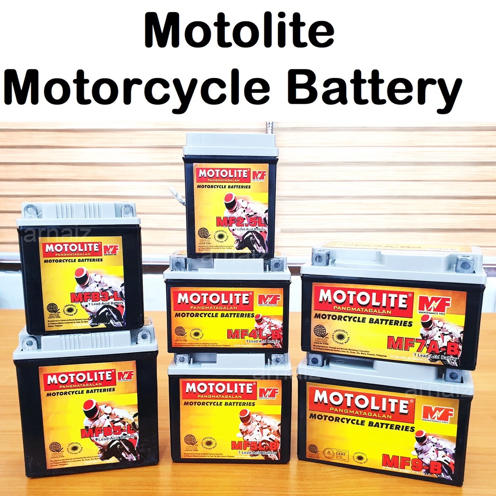 Motolite Motorcycle Battery MFB2.5L MFB3-L MF4L-B MF5L-B MFYB5L MF7A-B ...