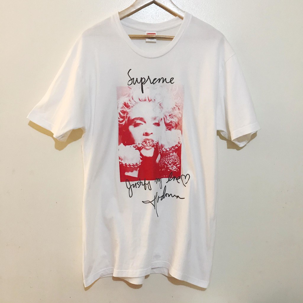 supreme madonna tee white