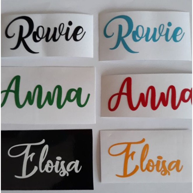 Customized Name Personalized Label Vinyl Sticker Decal Shopee Philippines