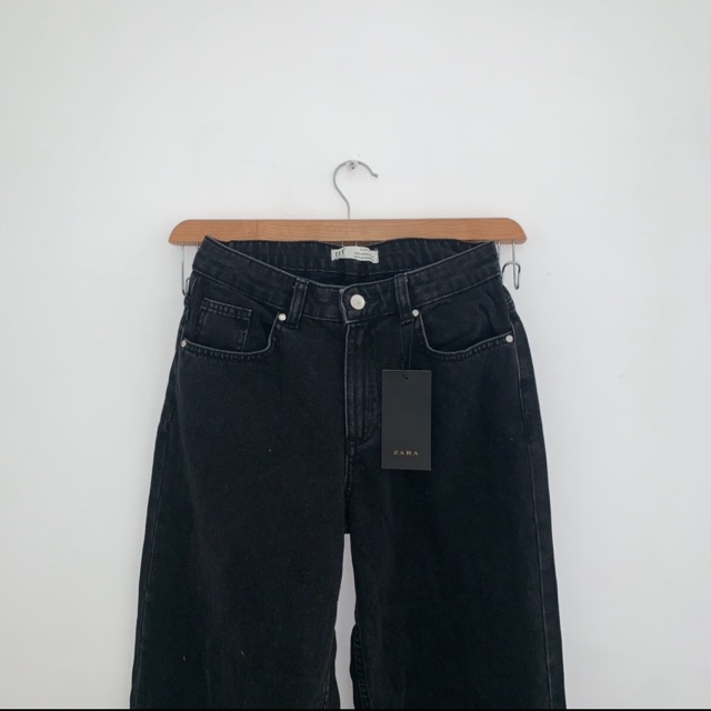 black denim culottes