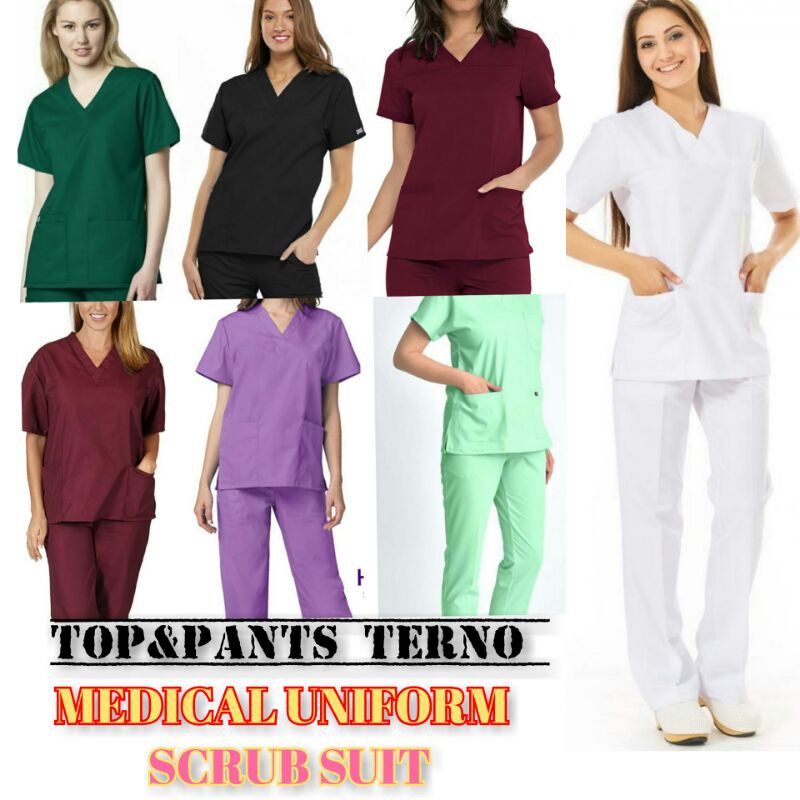 SCRUB SUIT TERNO, high quality perfect fit,katrina fabric Shopee Philippines