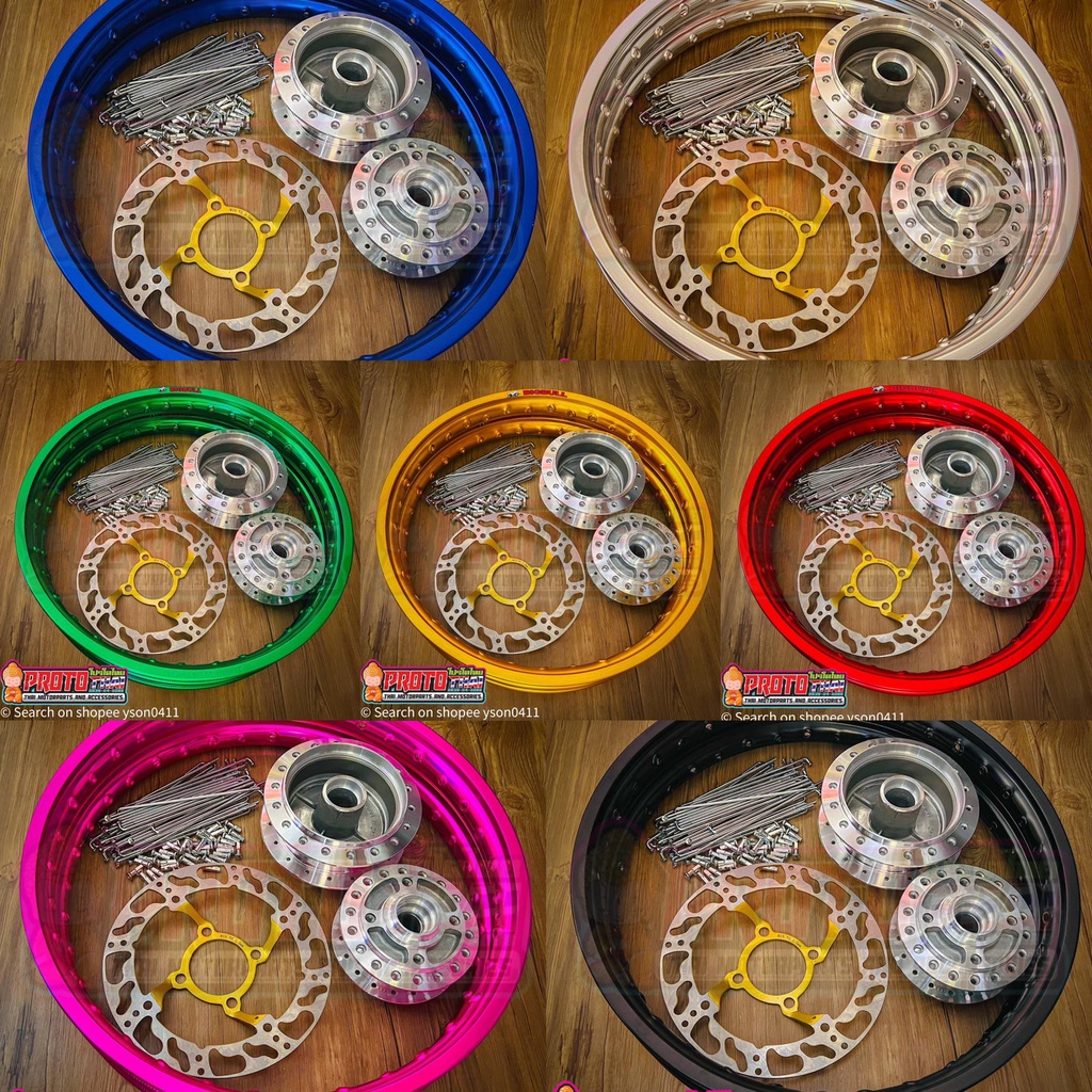 xrm 125 stock tire size