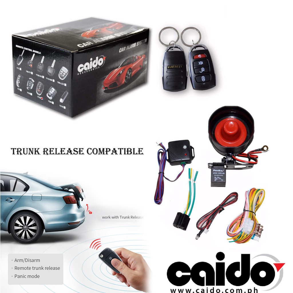 Caido Universal Car Remote Control Keyless Entry Alarm Security System