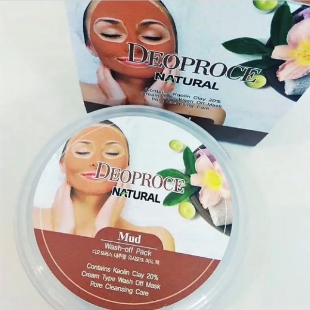 Deoproce Natural Mud Wash Off Pack Shopee Philippines