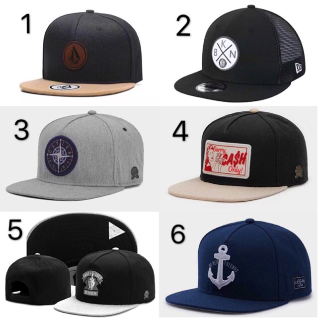 baseball cap styles