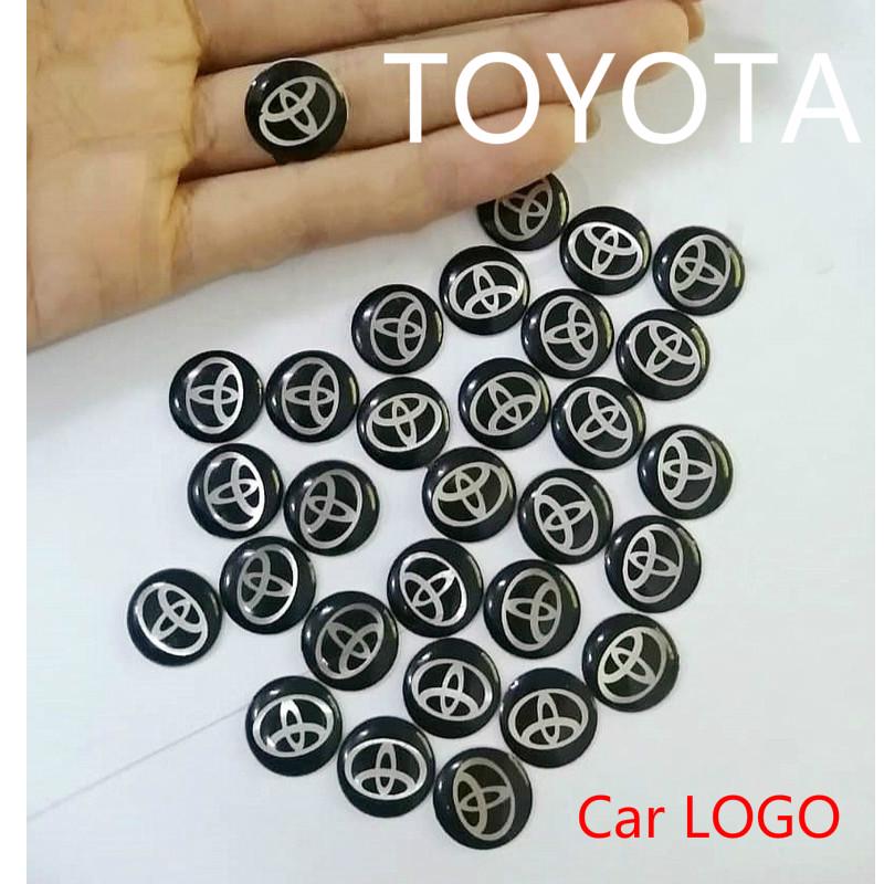 1PCS 14mm Replacement Key Fob Badge Sticker CAR LOGO STICKER Toyota ...