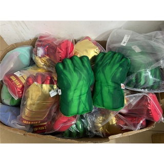 2PC Kid avenger Endgam Incredibl Superhero Figure Spider ma/Hulks toys boxing Gloves boy Halloween gift Hulk Gloves #2