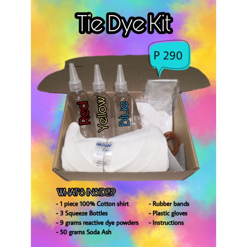 D I Y Tie Dye Kit Shirt Included Complete Materials Hue Avenue Sho Philippines