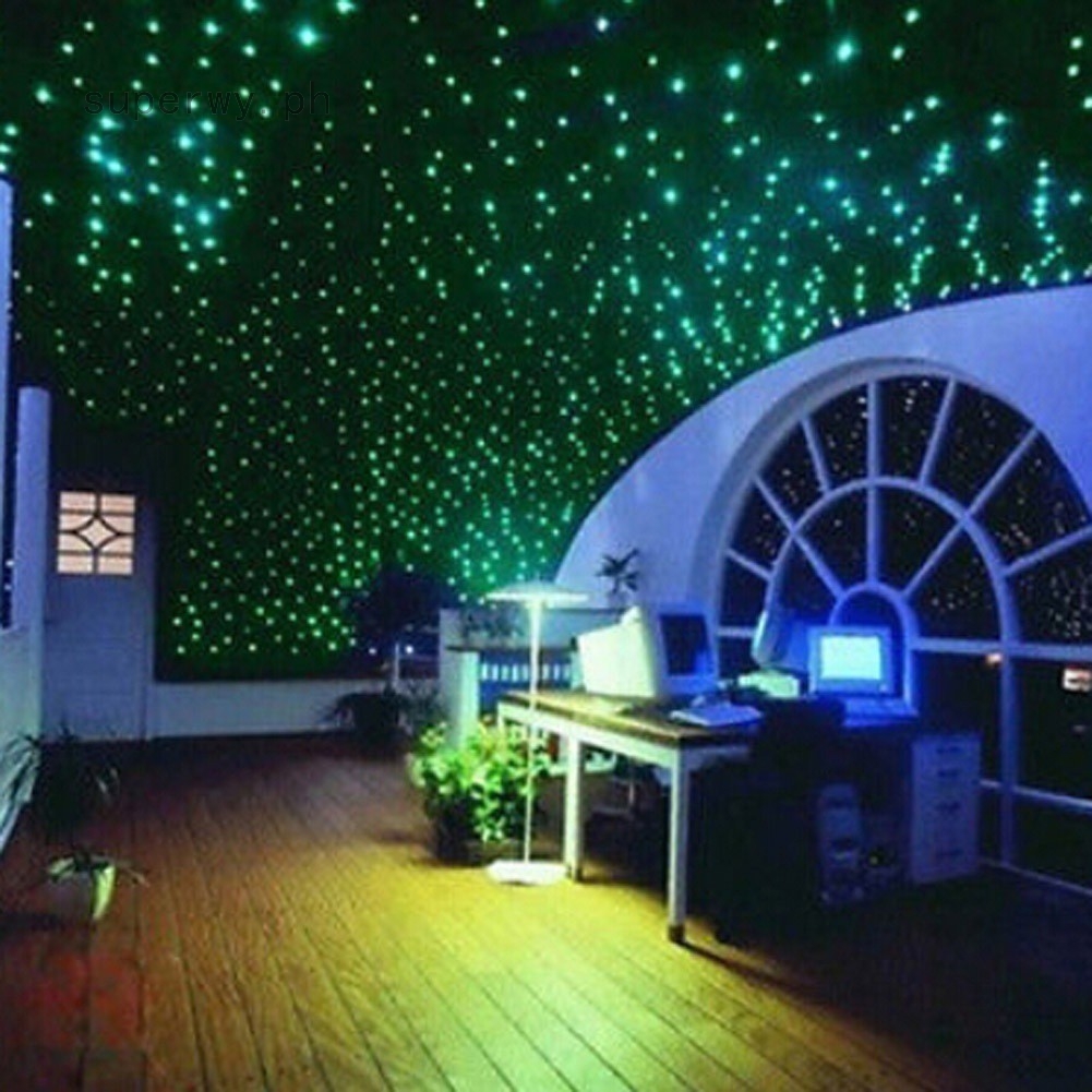 200pcs Glow In The Dark 3d Stars Moon Stickers Bedroom Home Wall