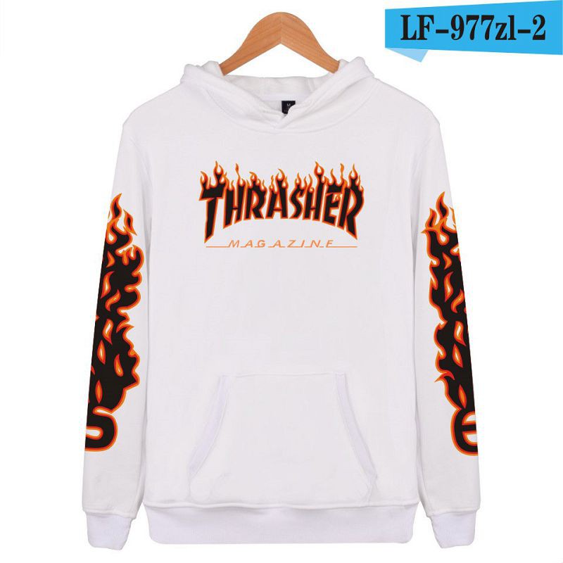 Alimoo Thrasher Men & Women Cotton Hoodie Lovers Unisex Sweatshirt Oversize XXS 4XL 1900D