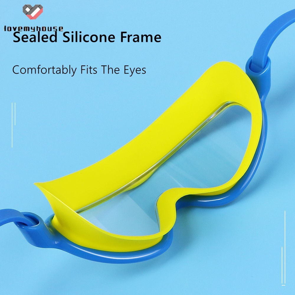 Kids Goggles For Swimming Antifog Antiuv No Leak Clear Goggle Mask