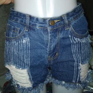 plus size cut up jean shorts