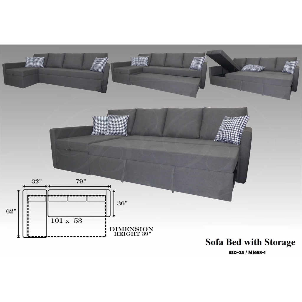 B&B Sofa Bed With Storage | Shopee Philippines