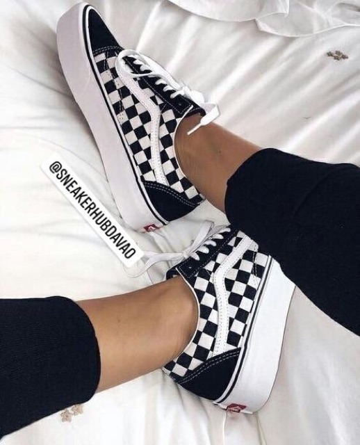 vans classic old skool checkered