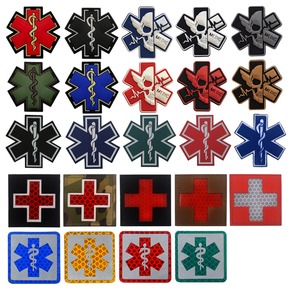 IR Multicam Infrared MED Medical MEDIC Patch RESCUE EMS EMT Cross Star ...