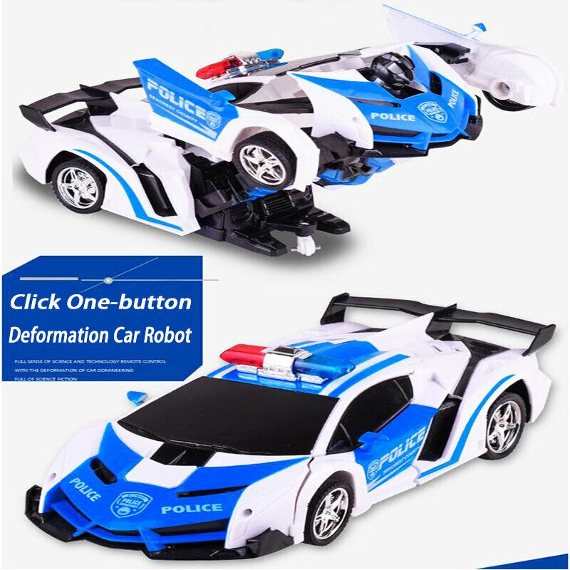 remote control transformer police car