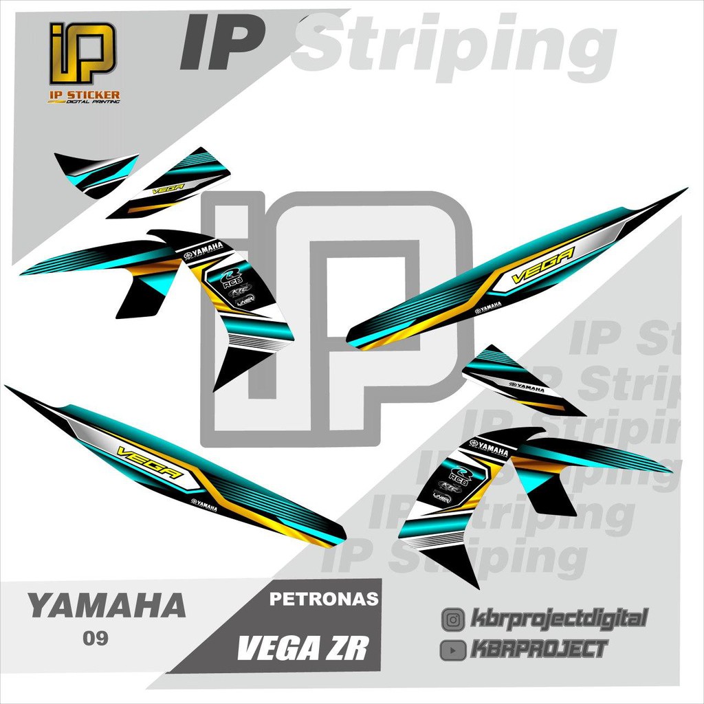 Motorcycle Stickers Vega Zr Striping Yamaha Motorcycle Motorcycle Vega Zr Variation Sticker Petronas Shopee Philippines