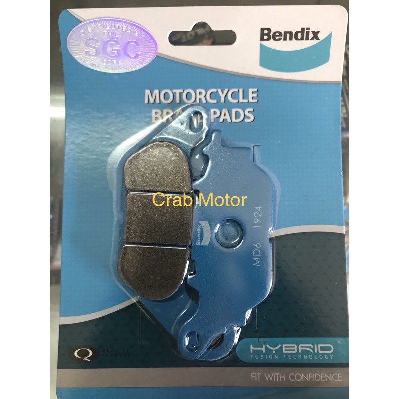 BENDIX MD6 Brake Pad Mio Sporty Mio MX NMAX (RR) Sniper Classic