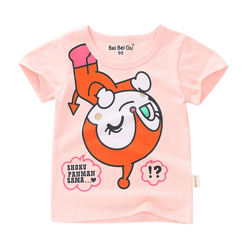 Anpanman Korean Cotton Cartoon T Shirt Baby Kids Tops Short Sleeve Shopee Philippines