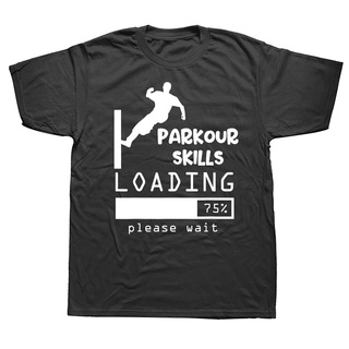 Funny Parkour Skills Loading T Shirts Graphic Cotton Streetwear Short Sleeve Birthday Gifts Summer Style T-shirt Mens Clothing #1