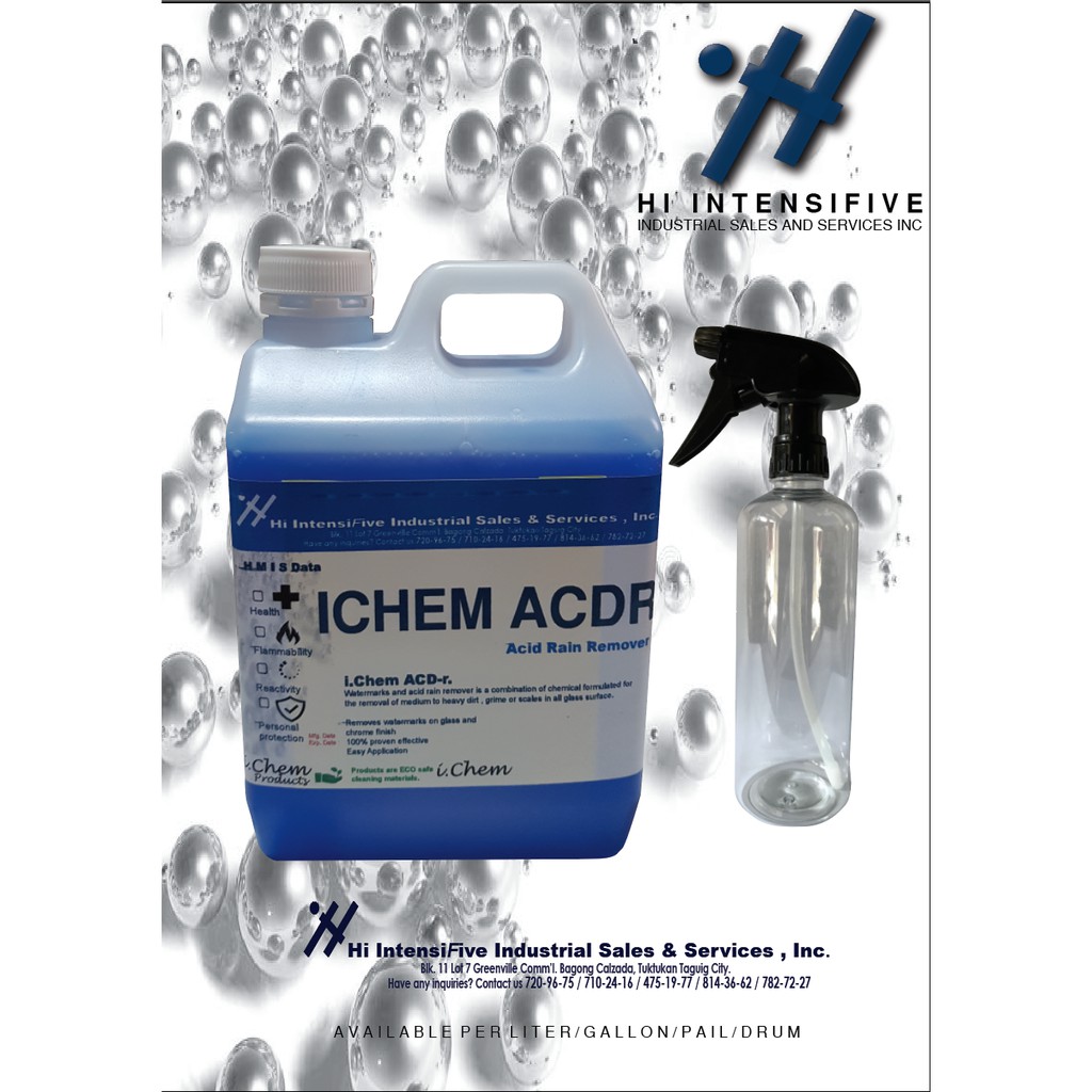 acid spray bottle