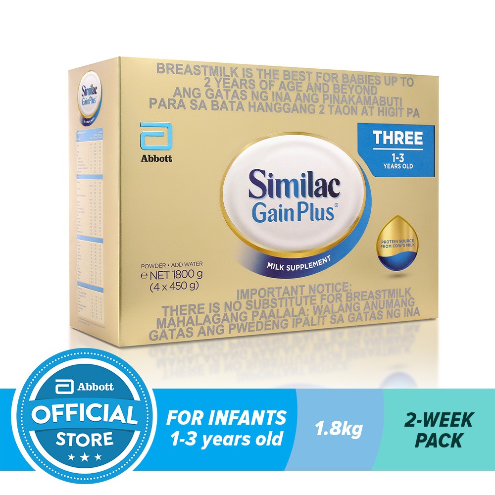 similac 1 to 3